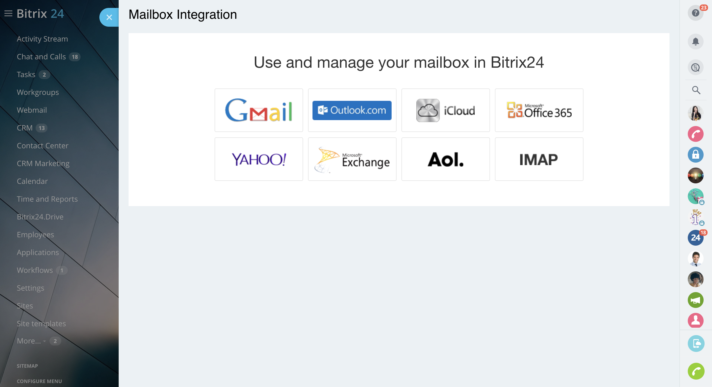 Bitrix24 Webmail Integration